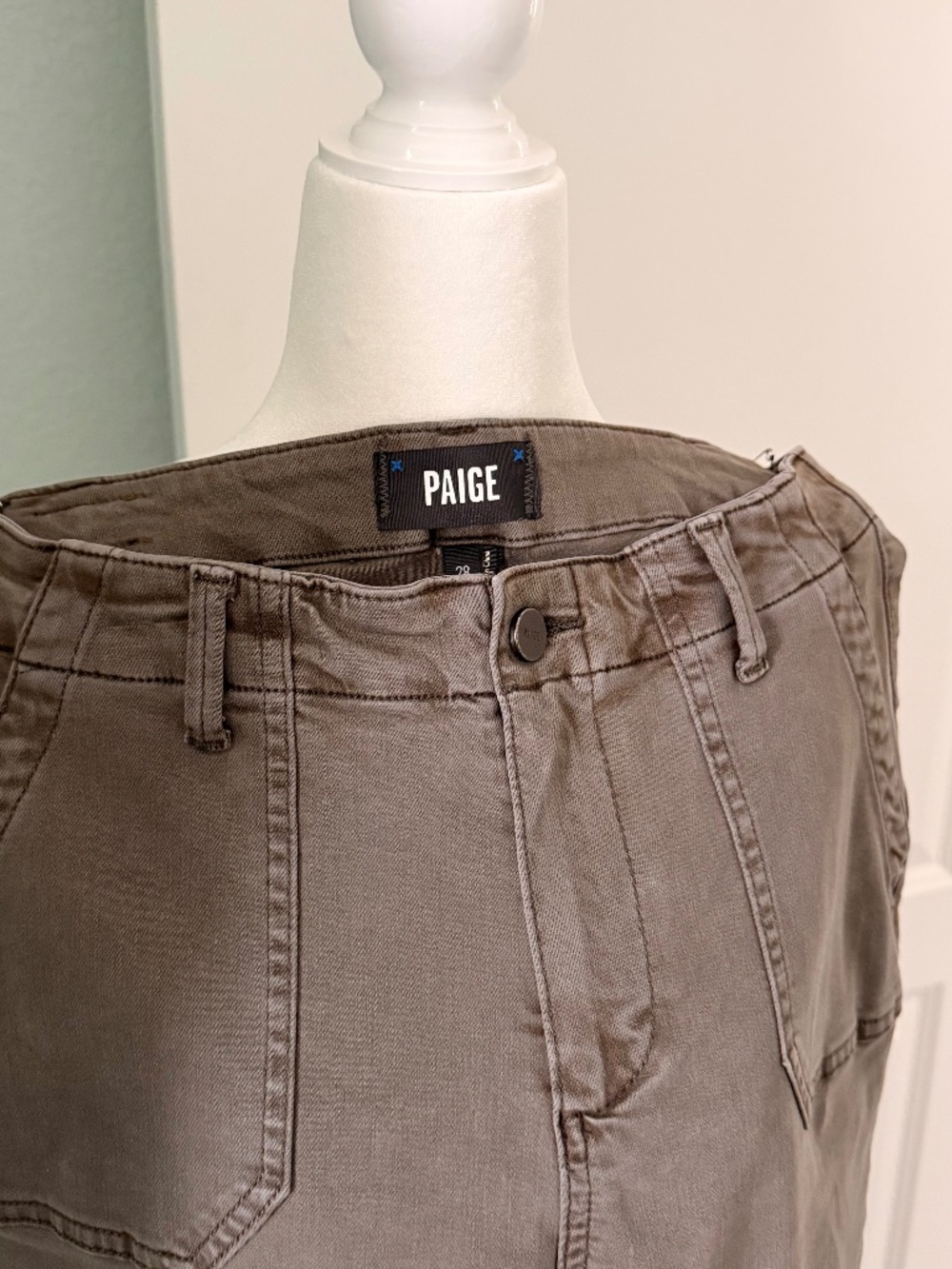 Paige Utility Chino Straight Leg Casual